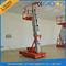 Electric Telescopic Vertical Hydraulic Man Lift Equipment Light Duty 6m 100kg