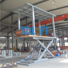 5T Double Plarform قیچی آسانسور برای 2 پارکینگ ماشین دوگانه پارکینگ سیستم پارکینگ