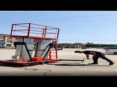 2 تن 2 متر انبار بار لیفت میز پلت فرم ثابت هیدرولیک قیچی لیفت